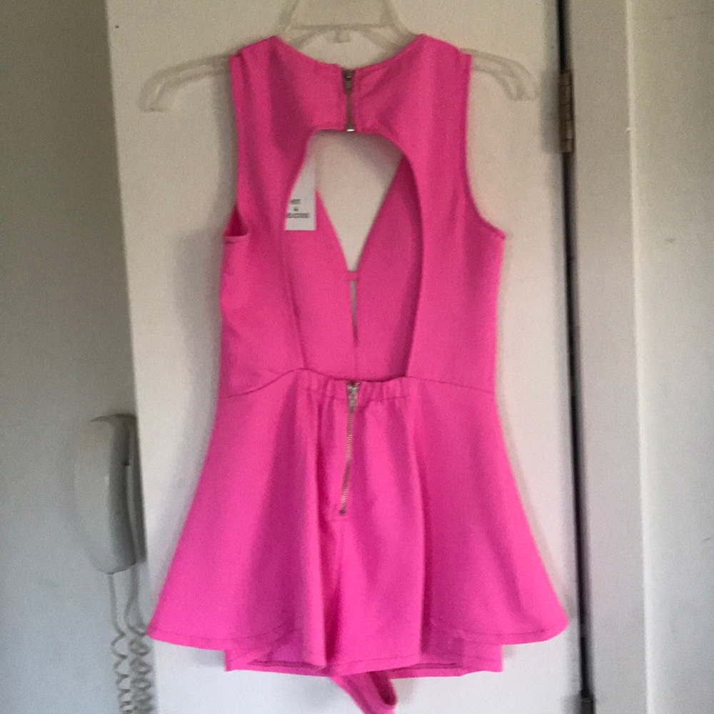 Super cute bright pink romper